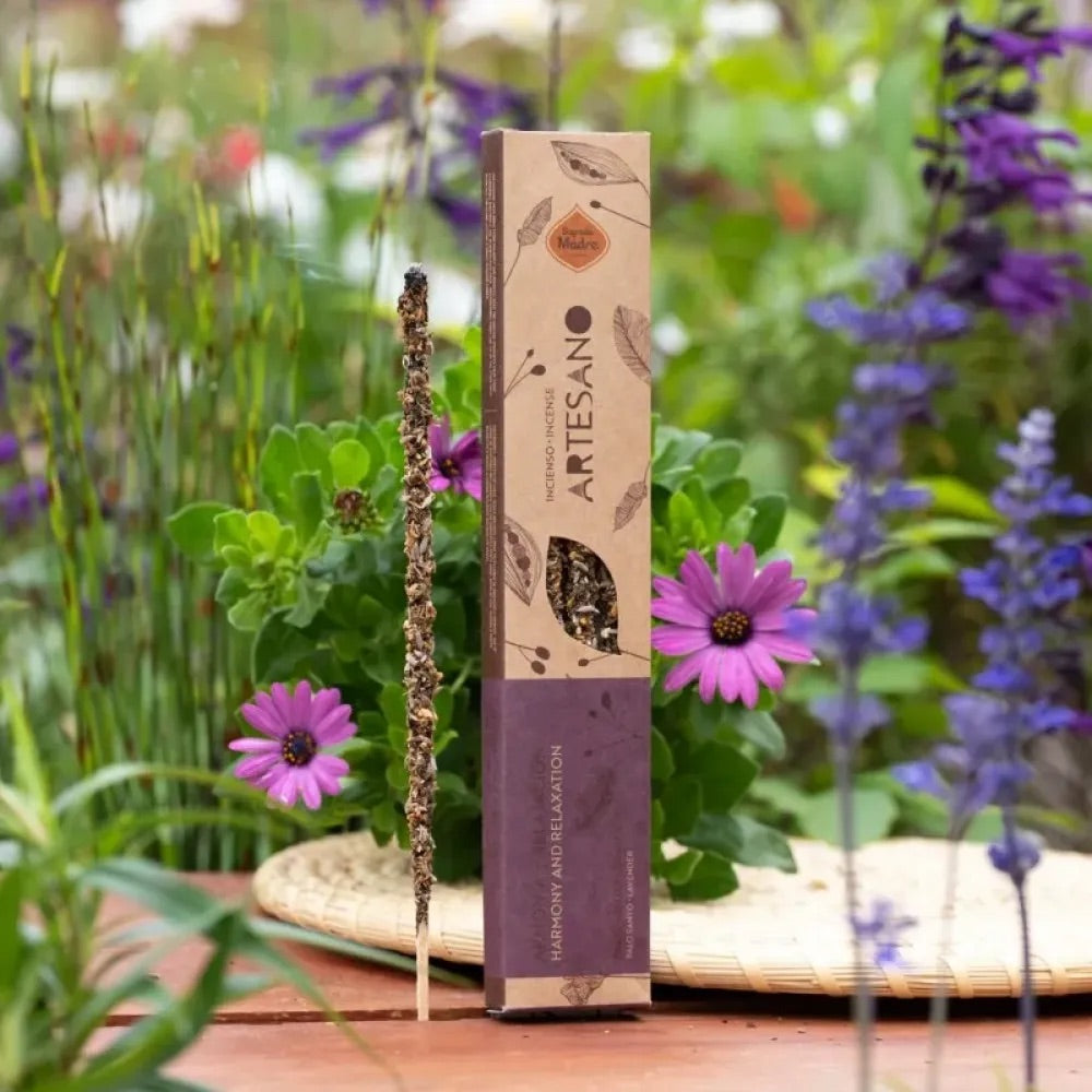 Sahumerio Artesano "Palo santo y Lavanda" Sagrada Madre