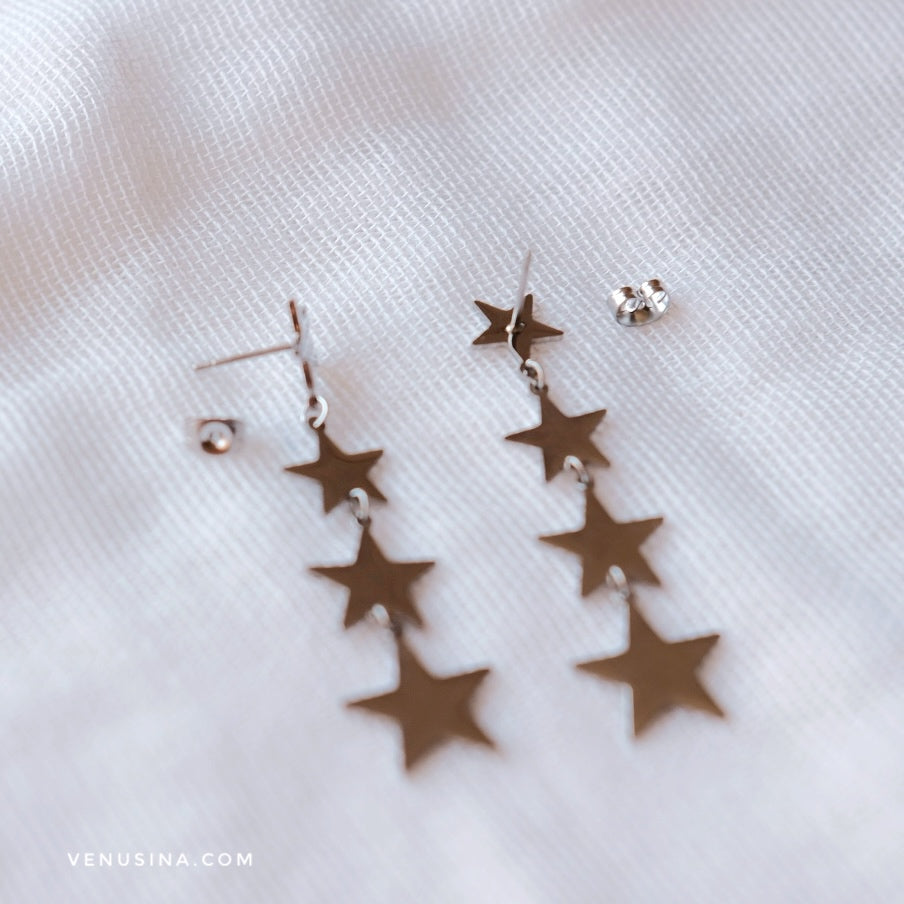 Pendientes "Stella" silver
