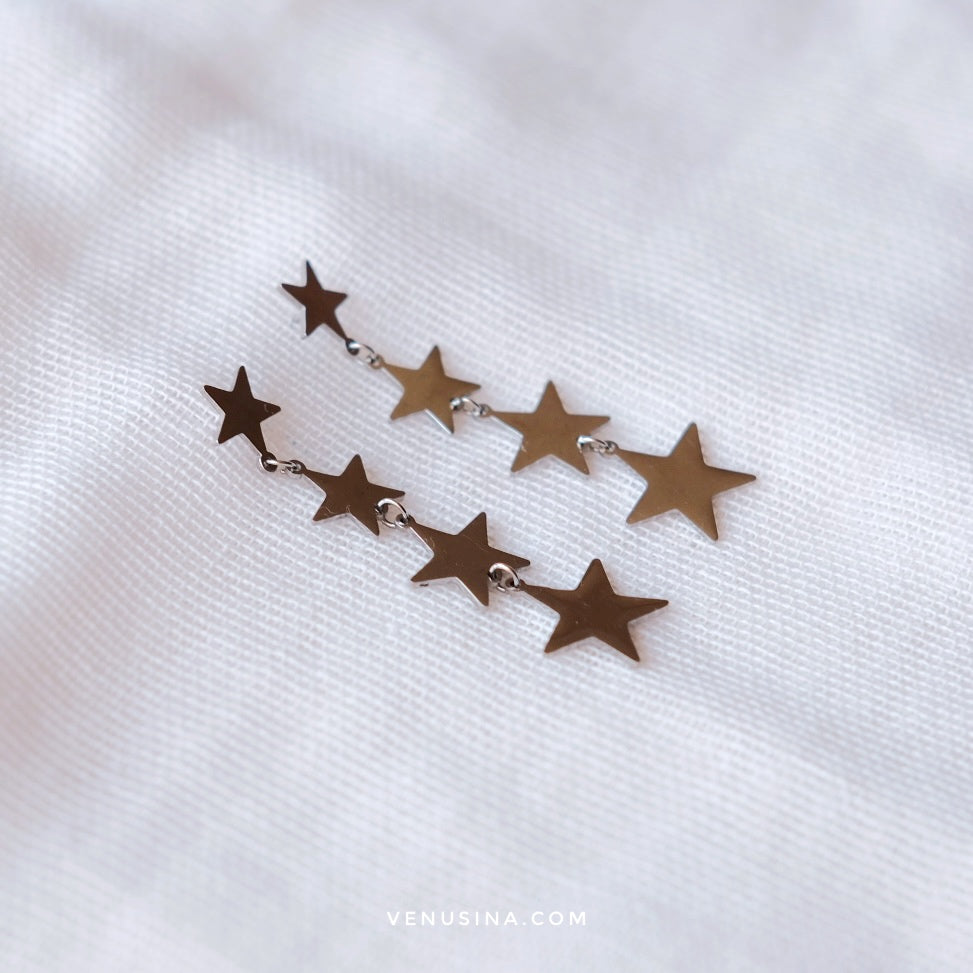 Pendientes "Stella" silver
