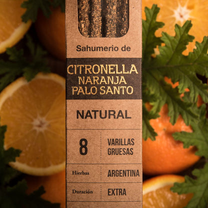 Sahumerio "Citronella, Naranja y Palo Santo" Sagrada Madre