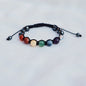 Pulsera mineral "7 Chakras" + hematita