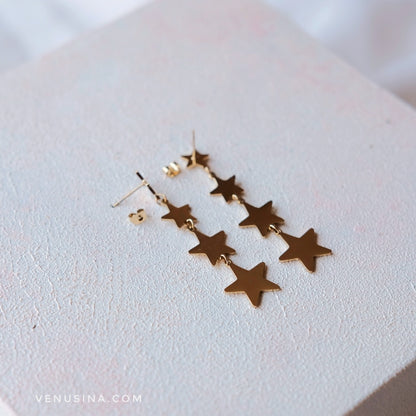 Pendientes Star gold