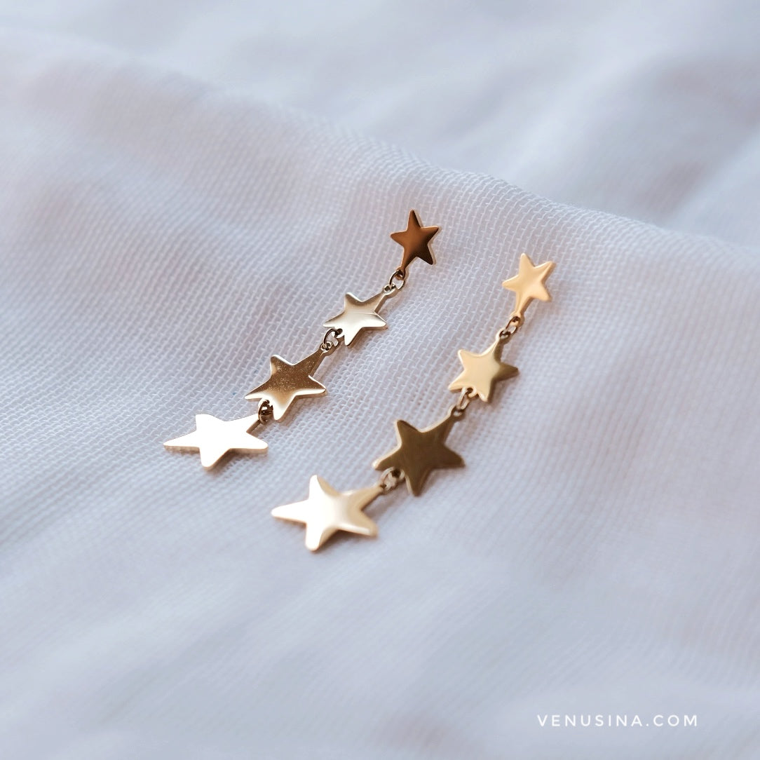 Pendientes Star gold