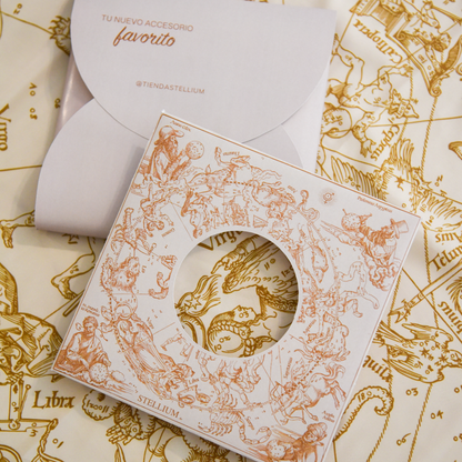 pañuelo, seda, constelaciones