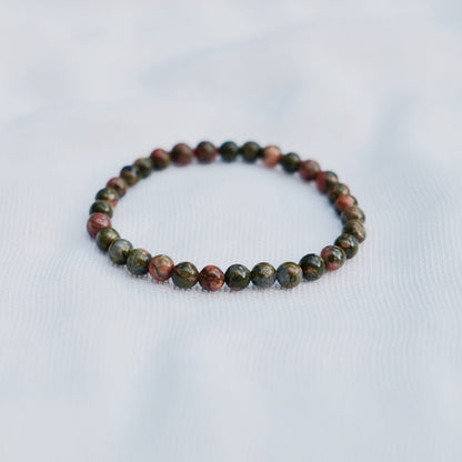 Pulsera mineral "Unakita"